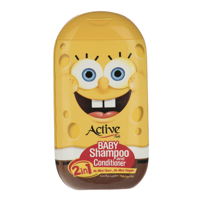 شامپو بدن ۲ در۱ باب اسفنجی اکتیو ۲۸۰ گرم