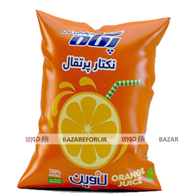 نکتار پرتقال نایلونی پگاه 900 گرم