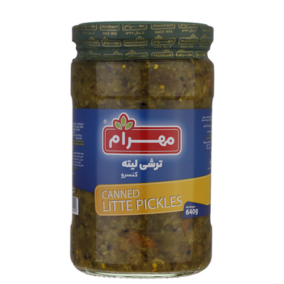 ترشی لیته مخصوص ریز(کنسرو) مهرام 640 گرم