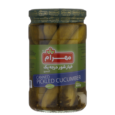 خیار شور درجه یک مهرام 650 گرم