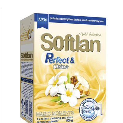 پودرماشین لباسشویی سافتلن طلایی 500 گرم